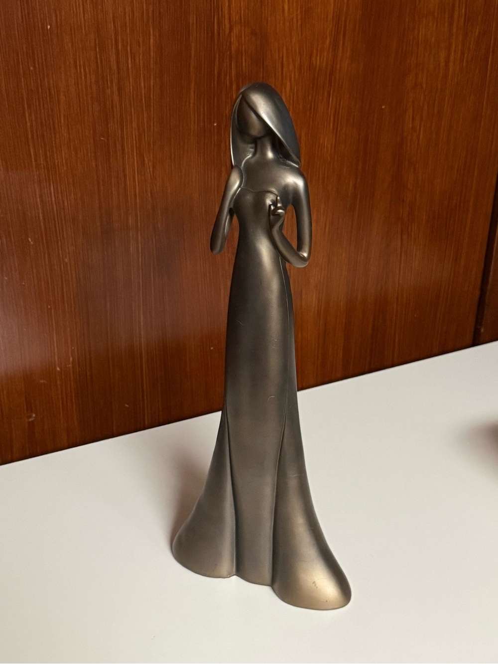 Modern Abstract Female Figurine Sculpture - Bronze Finish